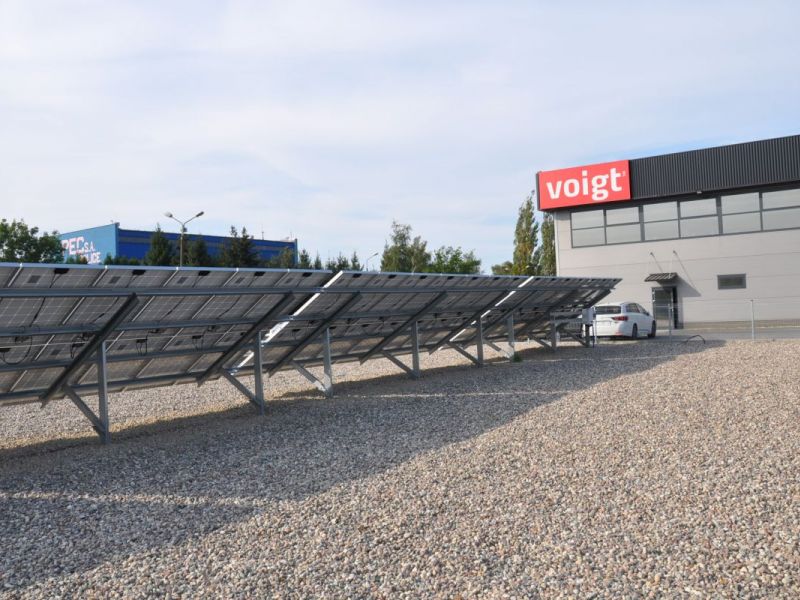 Voigt instalacja paneli fotowoltaicznych o mocy 100 kWp